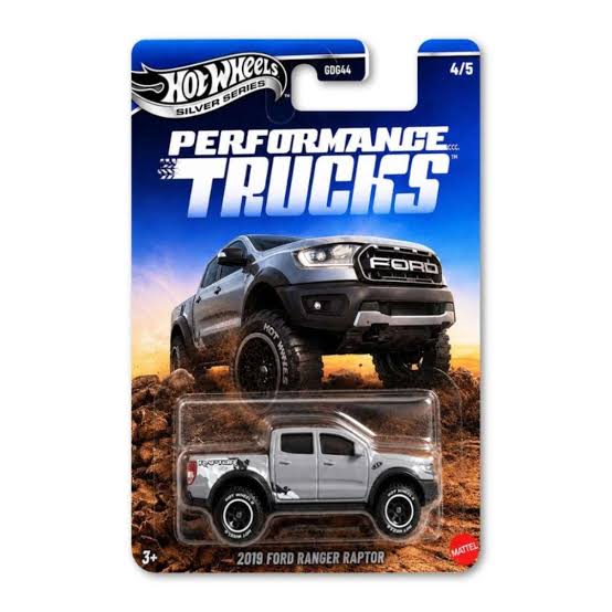 Hot Wheels Silver Series Performance Trucks 2019 Ford Ranger Raptor.
