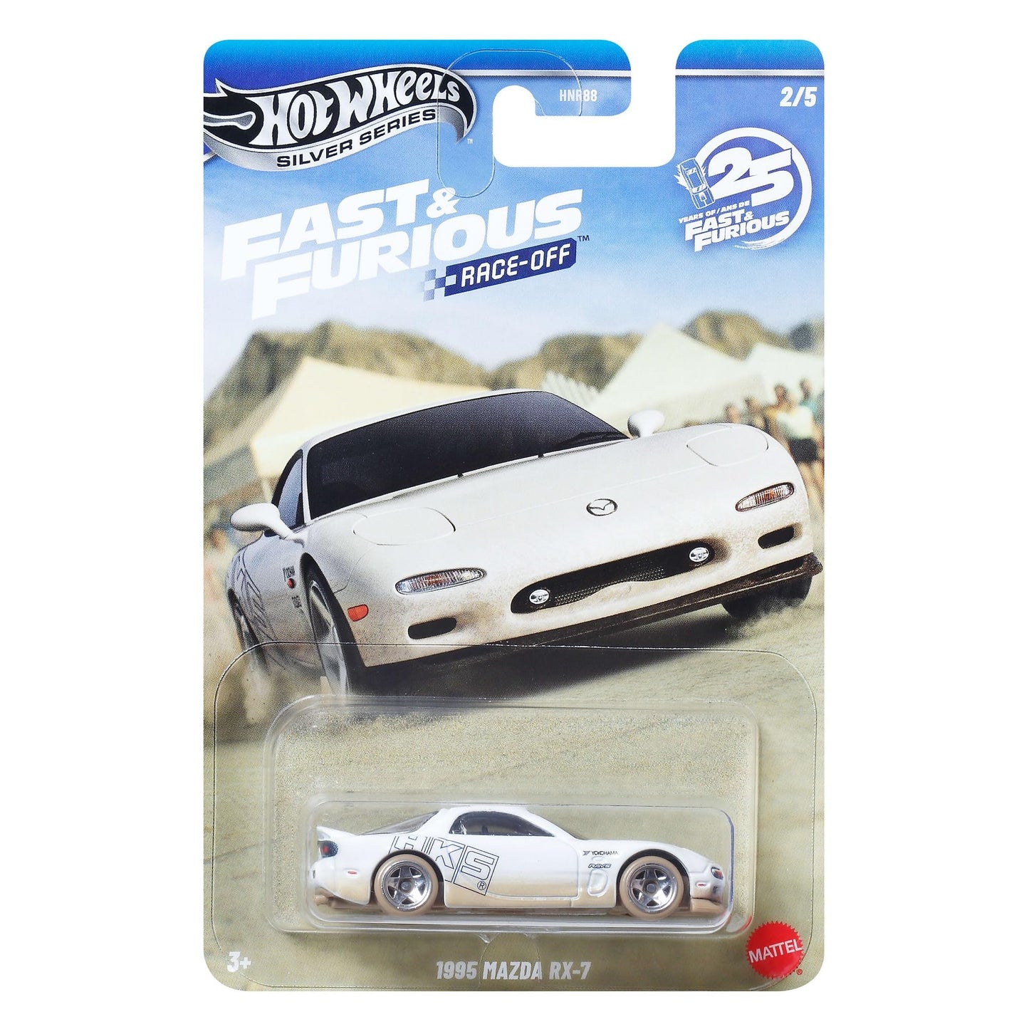 Hot Wheels Silver Series Rápidos y Furiosos Race-Off 1995 Mazda RX-7.