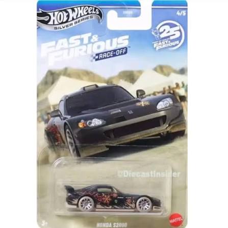 Hot Wheels Silver Series Rápidos y Furiosos Race-Off Honda S2000.