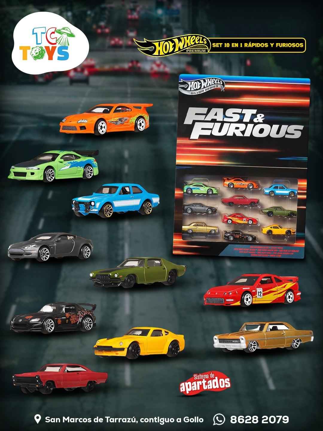 Hot Wheels Silver Series Rápidos y Furiosos Set de 10.