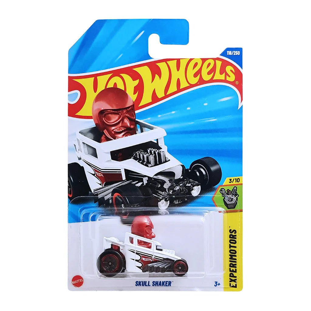 Hot Wheels Skull Shaker Blanco.