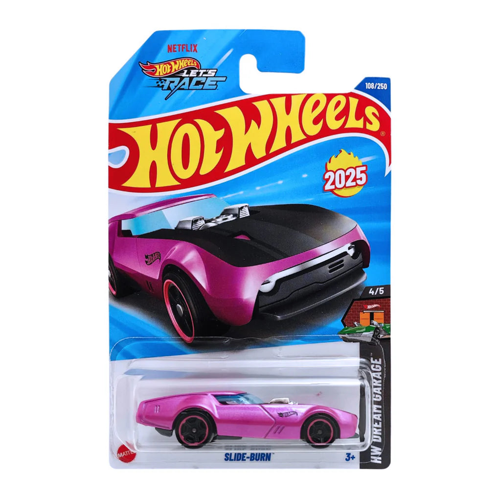 Hot Wheels Slide-Burn Rosado.