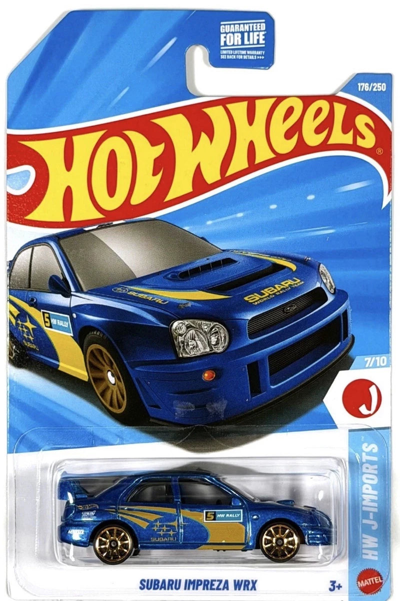 Hot Wheels Subaru Impreza WRX Azul.