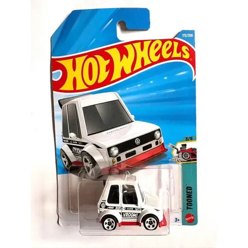 Hot Wheels Tooned Volkswagen Golf MK1 Blanco.
