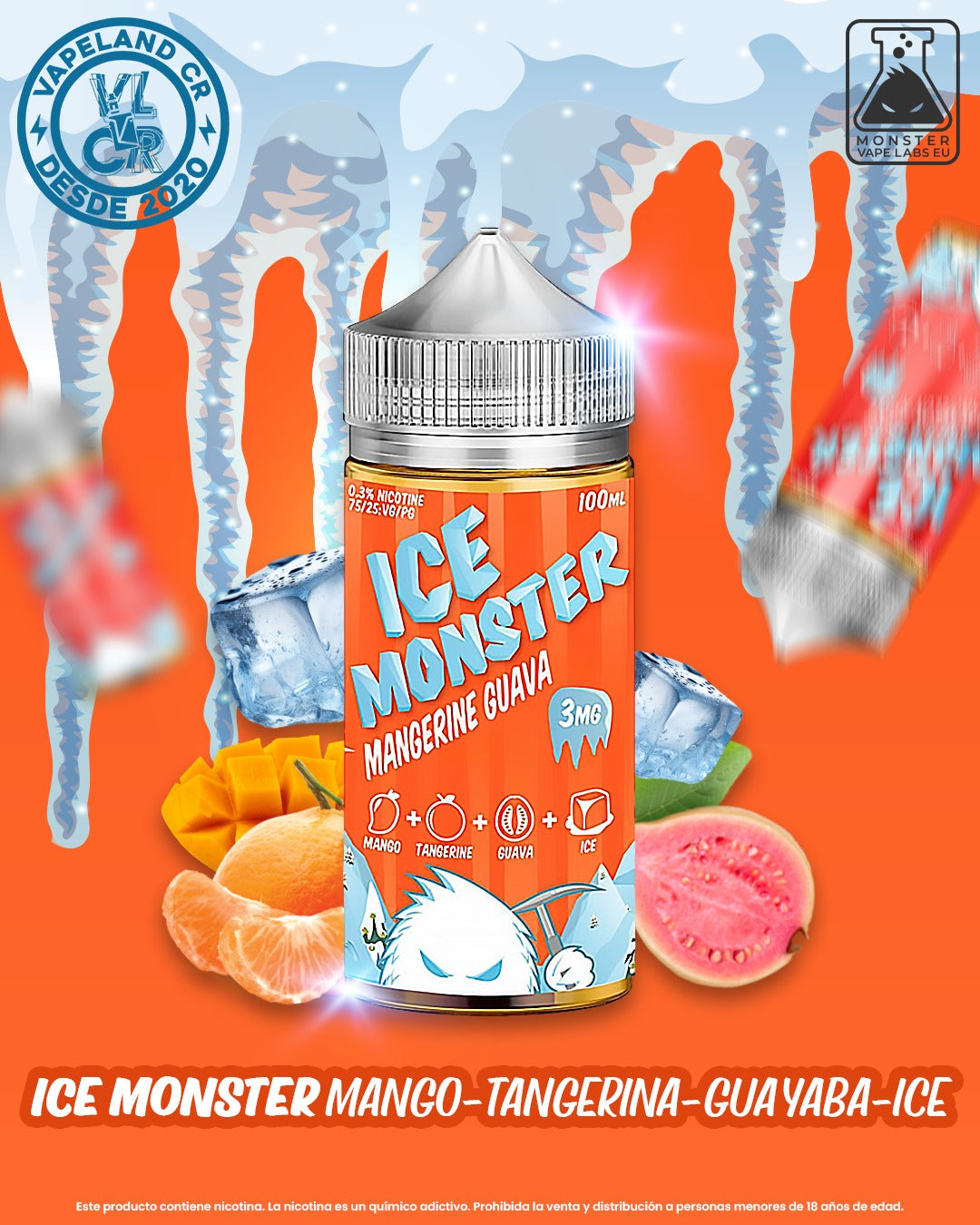 Ice Monster Mangerine Guava 3mg.