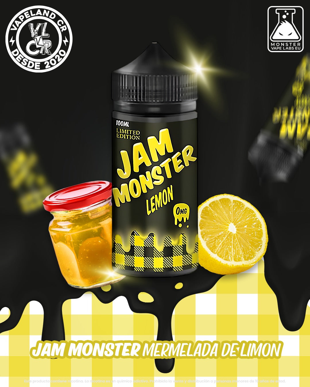 Jam Monster Lemon 3mg.