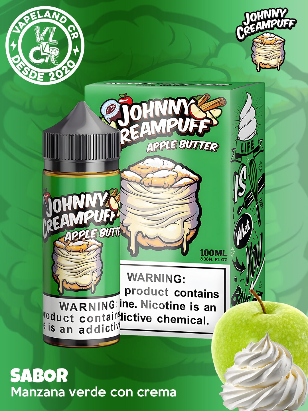 Johnny Creampuff Apple Butter 3mg.