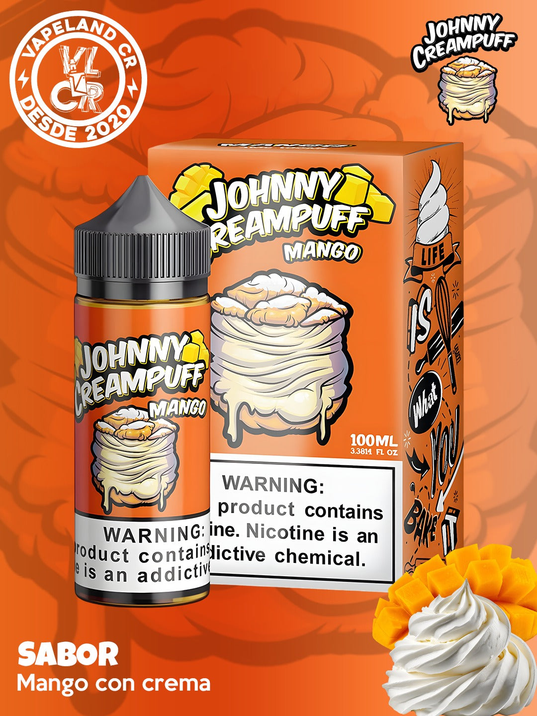 Johnny Creampuff Mango 3mg.