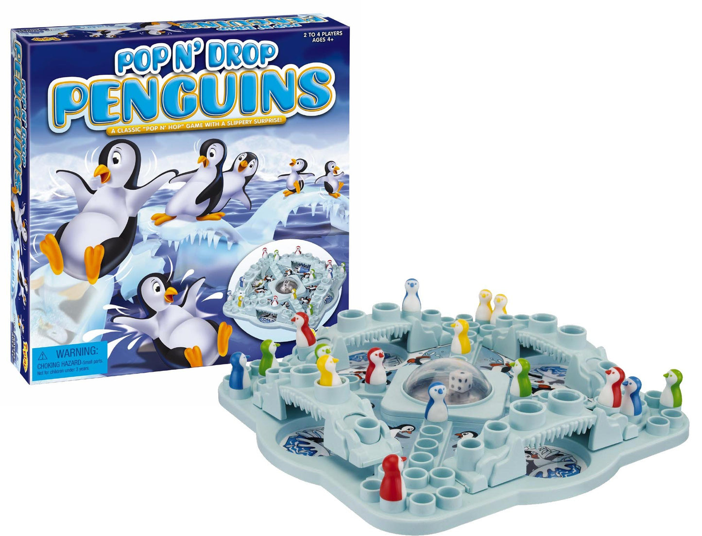 Juego de Mesa Pop N' Drop Penguins.