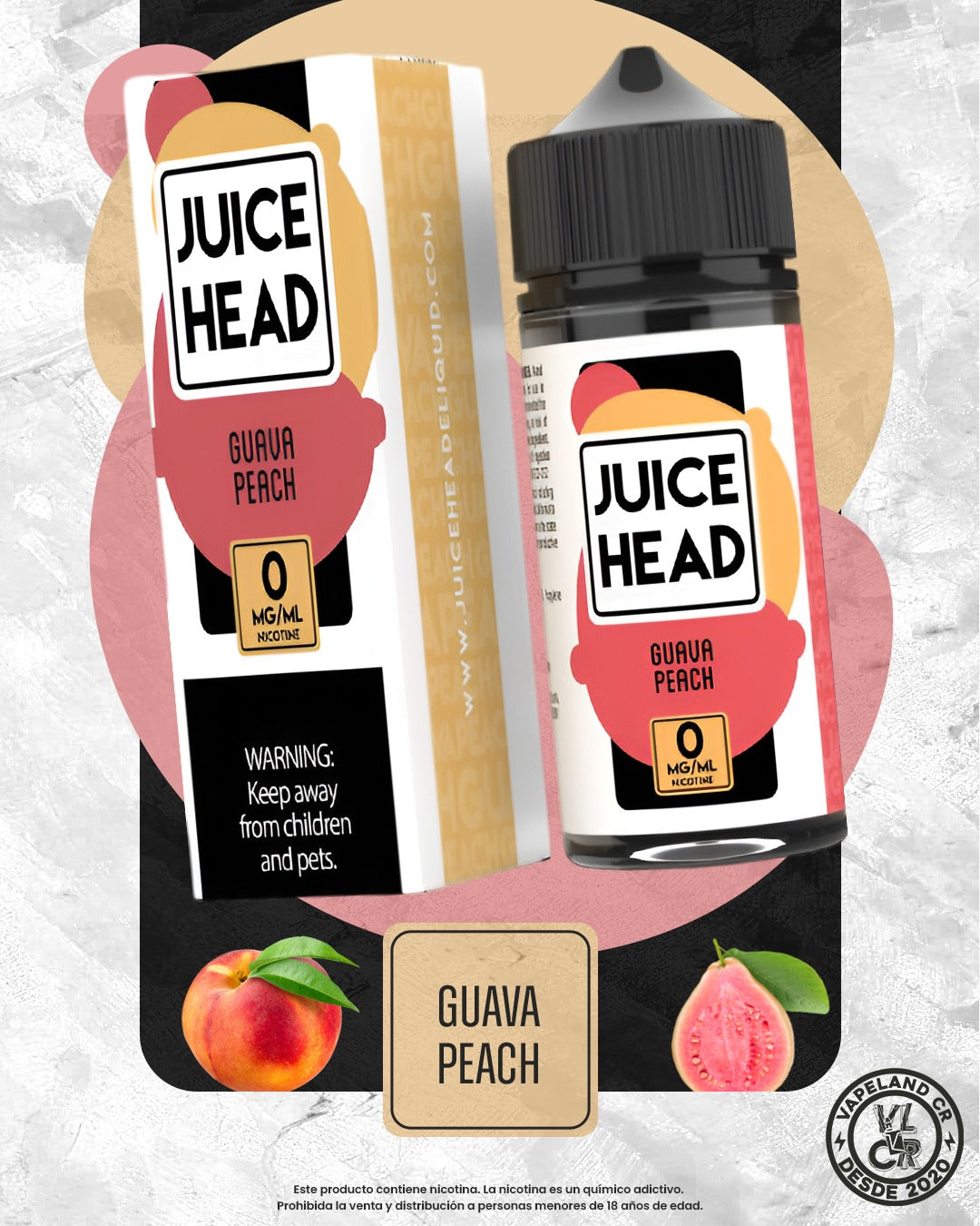 Juice Head Guava Peach 3mg.