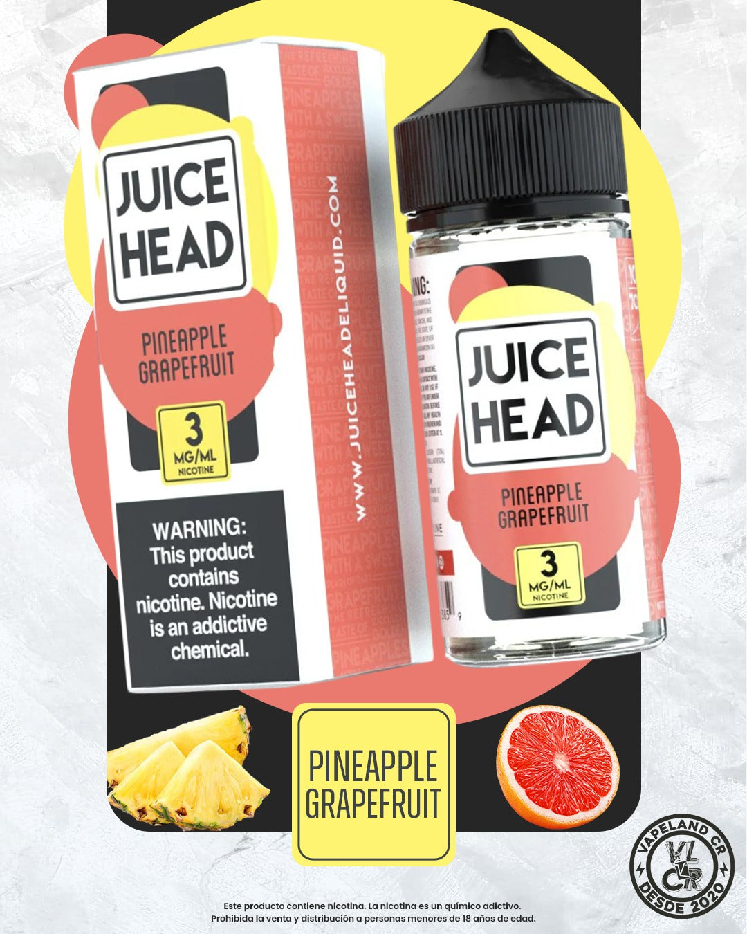 Juice Head Pineapple Grapefruit 3mg.