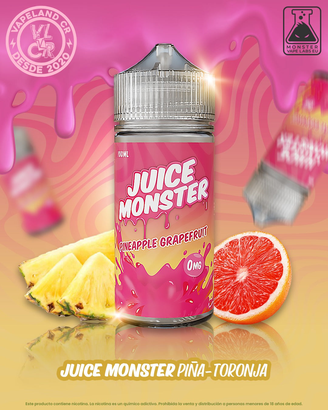 Juice Monster Pineapple Grapefruit 3mg.