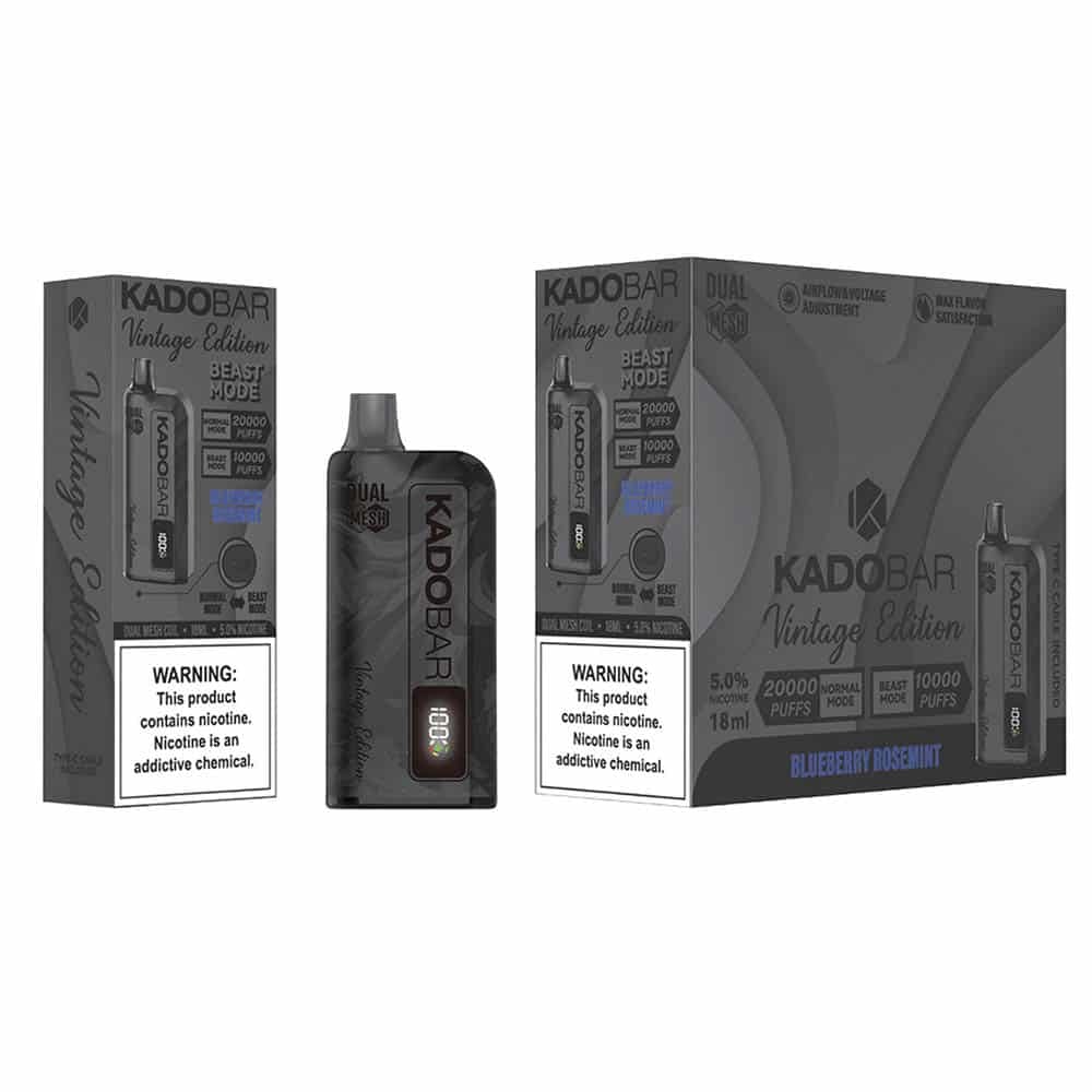 KADOBAR Vintage Edition Blueberry Rosemint 20000 puffs.