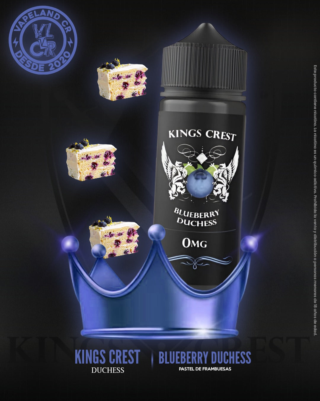 King Crest Blueberry Duchess 3mg y 6mg.