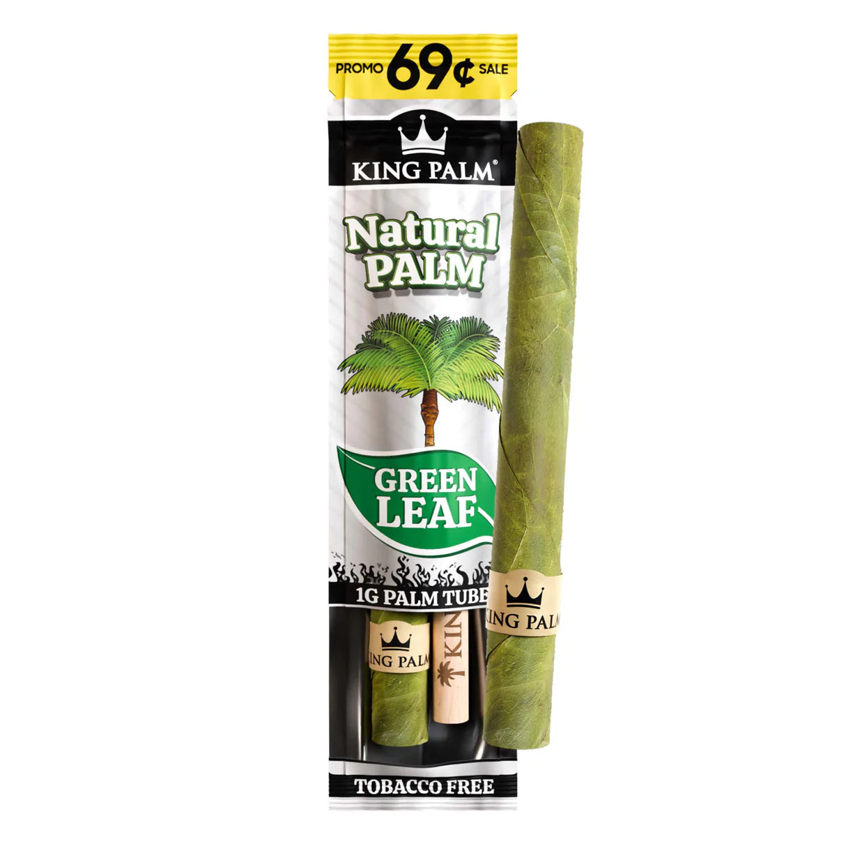 King Palm Green Leaf Mini PalmTube Rolls 1G.