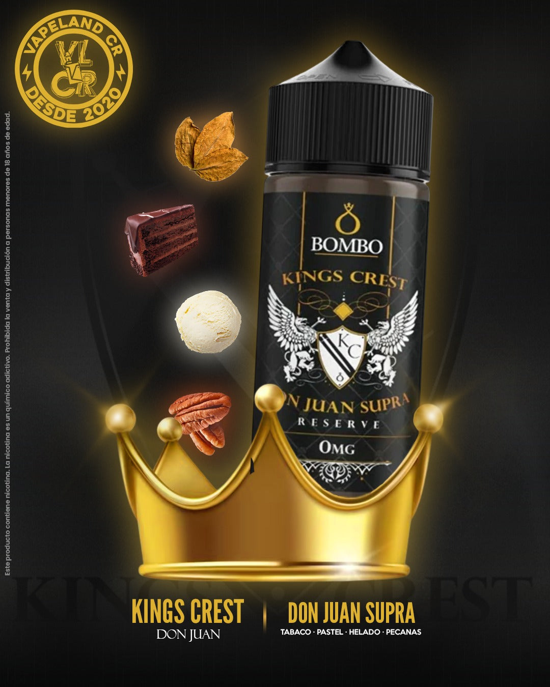 King's Crest x Bombo Don Juan Supra Reserve 3mg y 6mg.