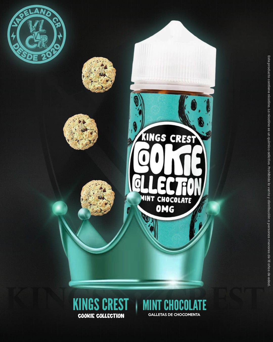 Kings Crest Cookie Collection Mint Chocolate 3mg.