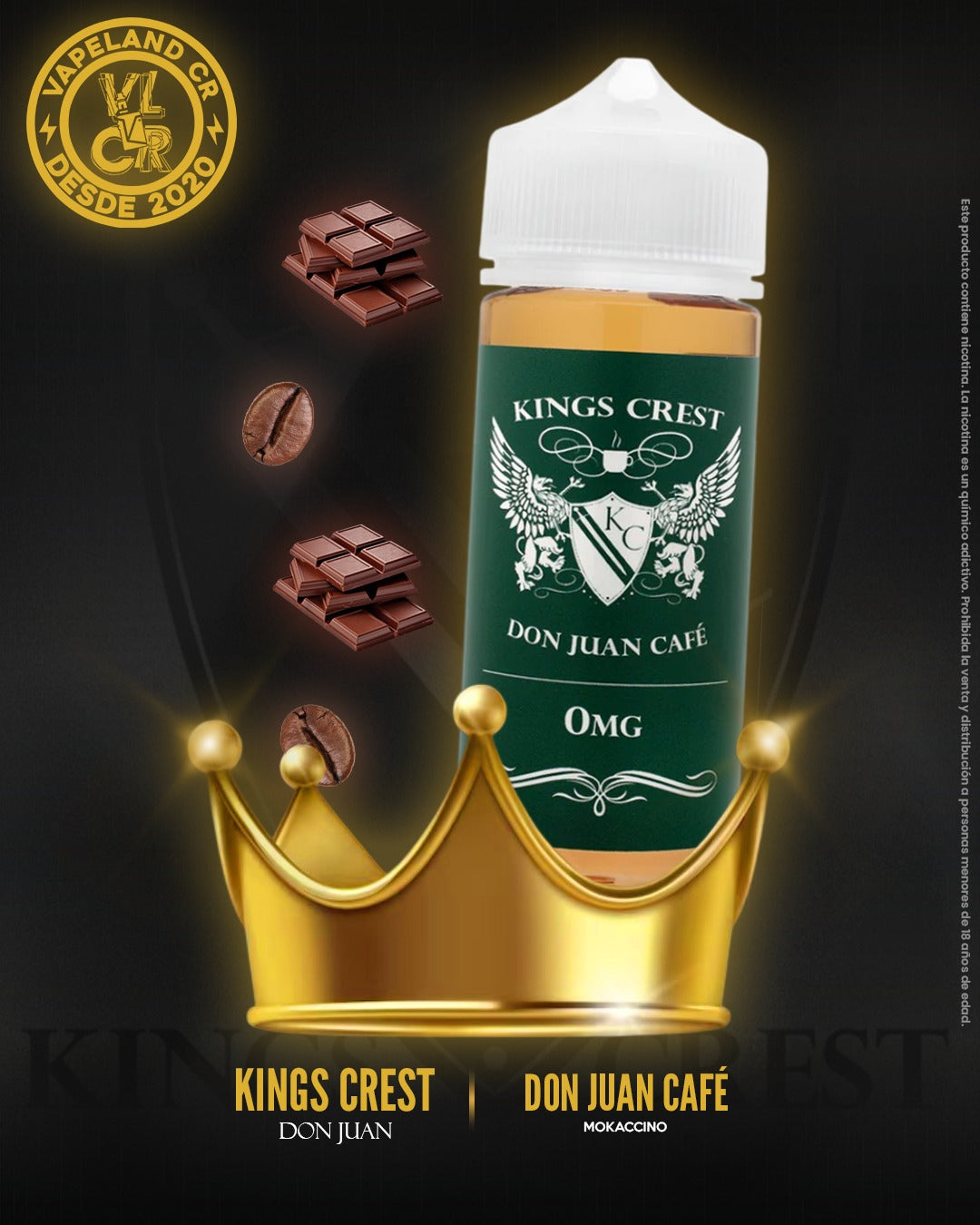 Kings Crest Don Juan Café 3mg y 6mg.