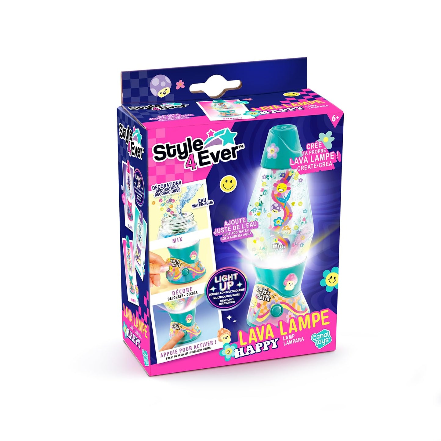 Lampara de Flores Lava Lamp Canal Toys.