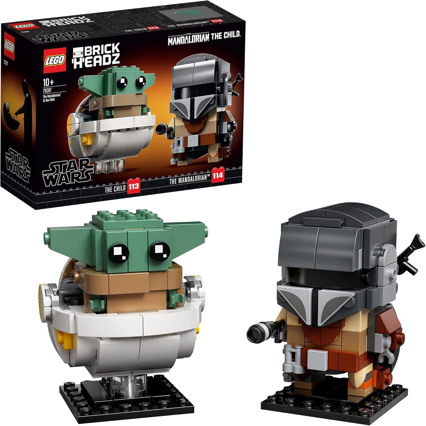 Lego Brick Headz Star Wars Mandalorian y The Child.