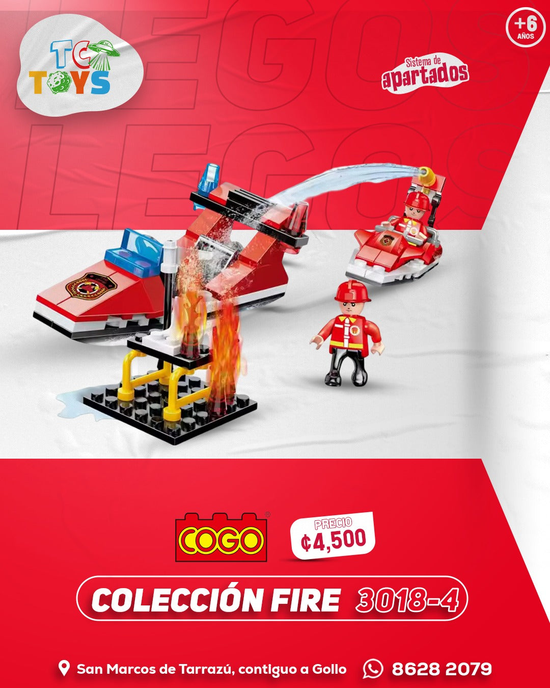Lego COGO Fire 3 in 1 3018-4.
