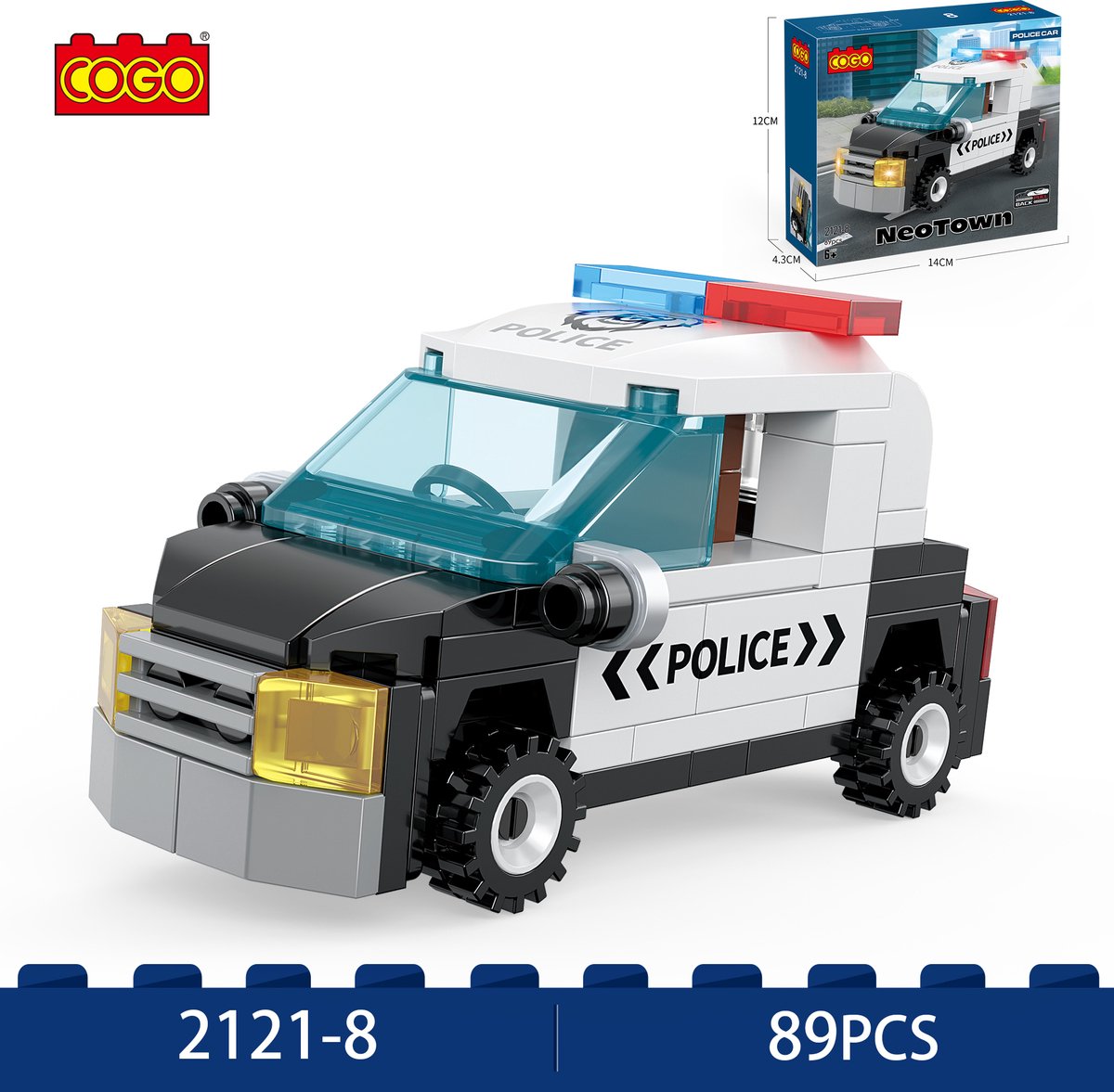 Lego COGO NeoTown Police Car 2121-8.
