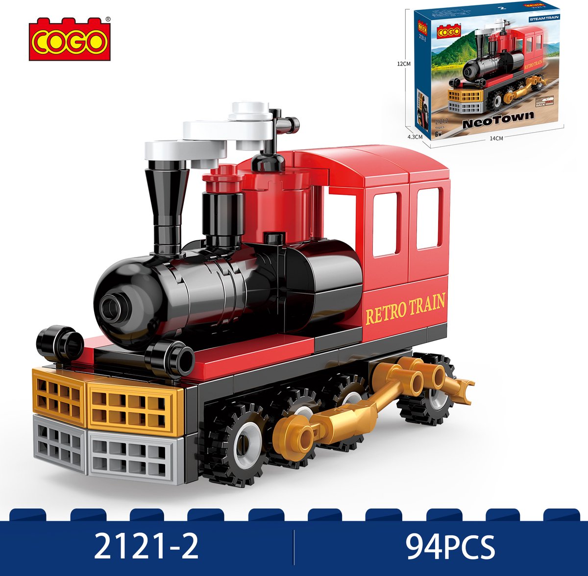 Lego COGO NeoTown Steam Train 2121-2.