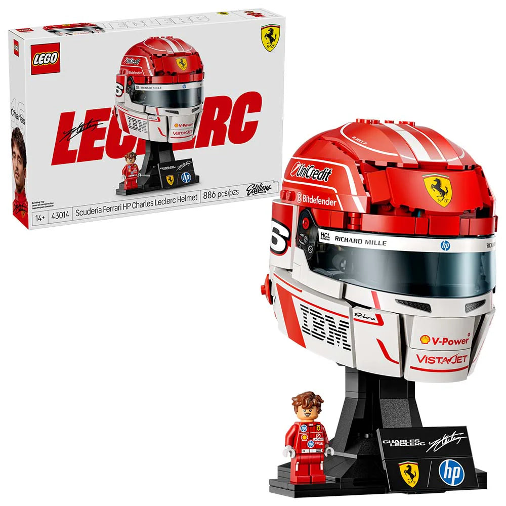 Lego Editions Casco Escudería Ferrari Charles Leclerc 43014.