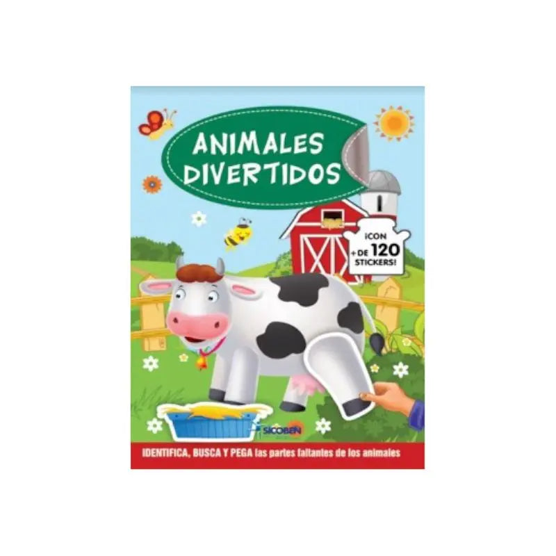 Libro Creando Animales Divertidos Libro de Stickers Sicoben.