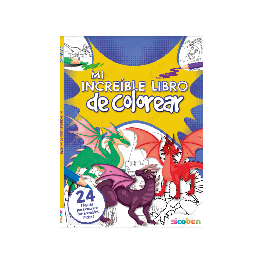 Libro Mi Increíble Libro de Colorear Sicoben.