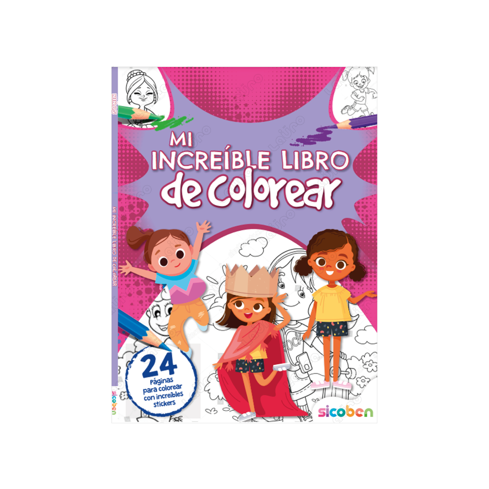 Libro Mi Increíble Libro de Colorear Sicoben.