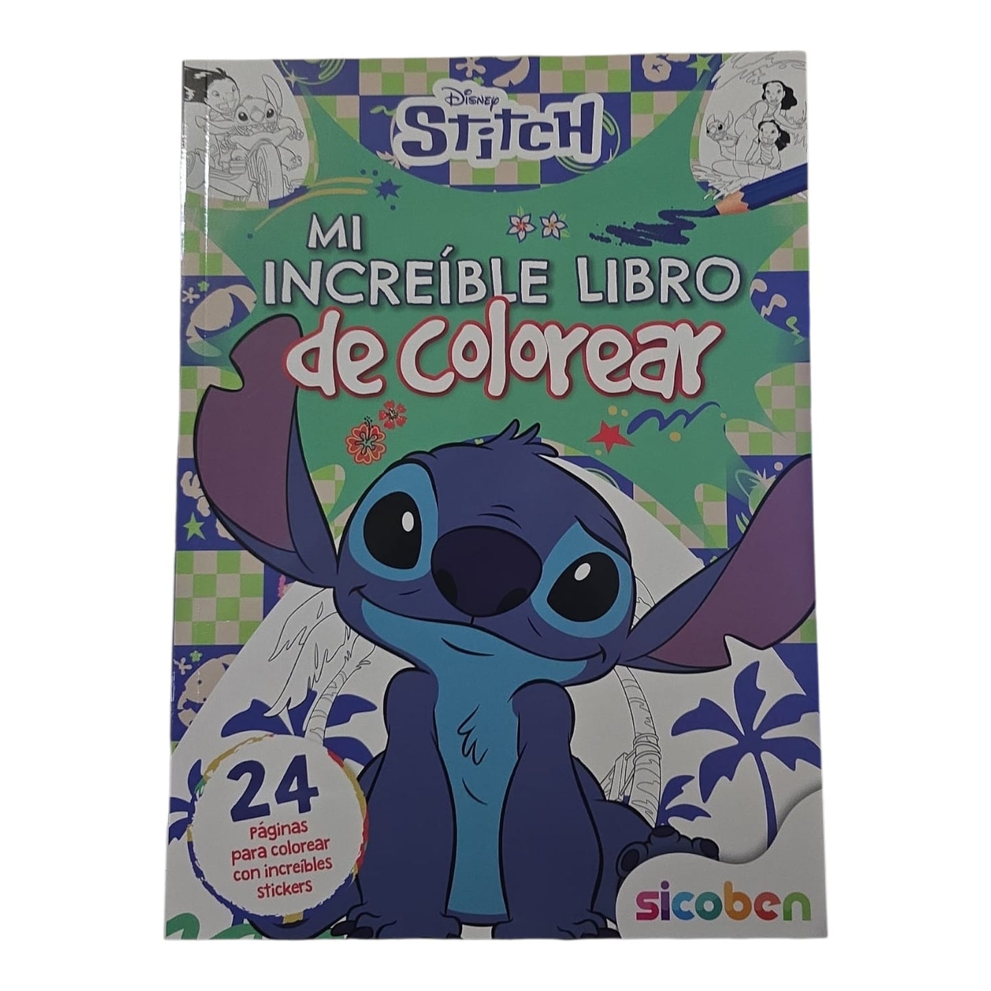 Libro para Colorear Disney Stitch Sicoben.
