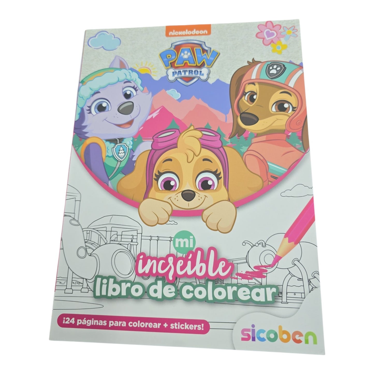 Libro para Colorear Paw Patrol Sicoben.