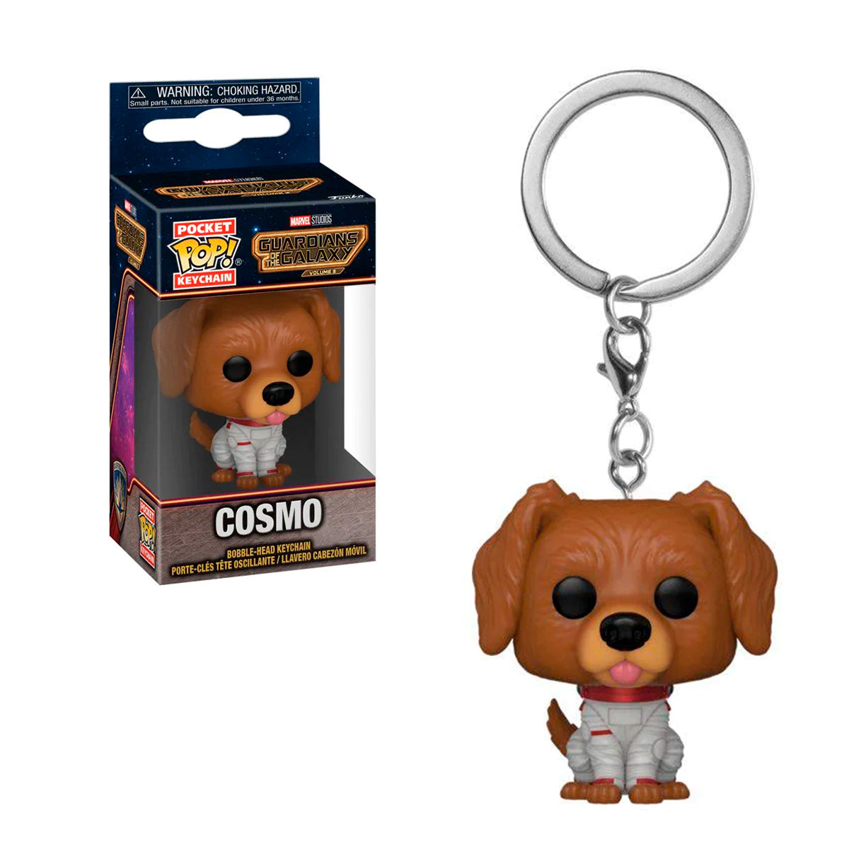 Llavero Funko Pop Guardianes de la Galaxia Cosmo.