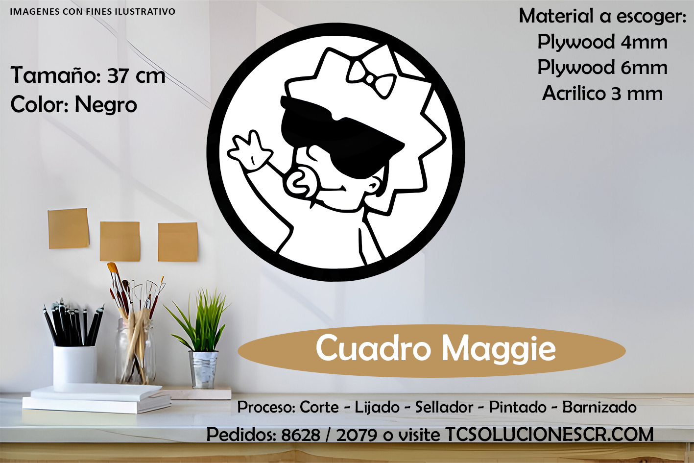 Cuadro Los Simpson Maggie 1
