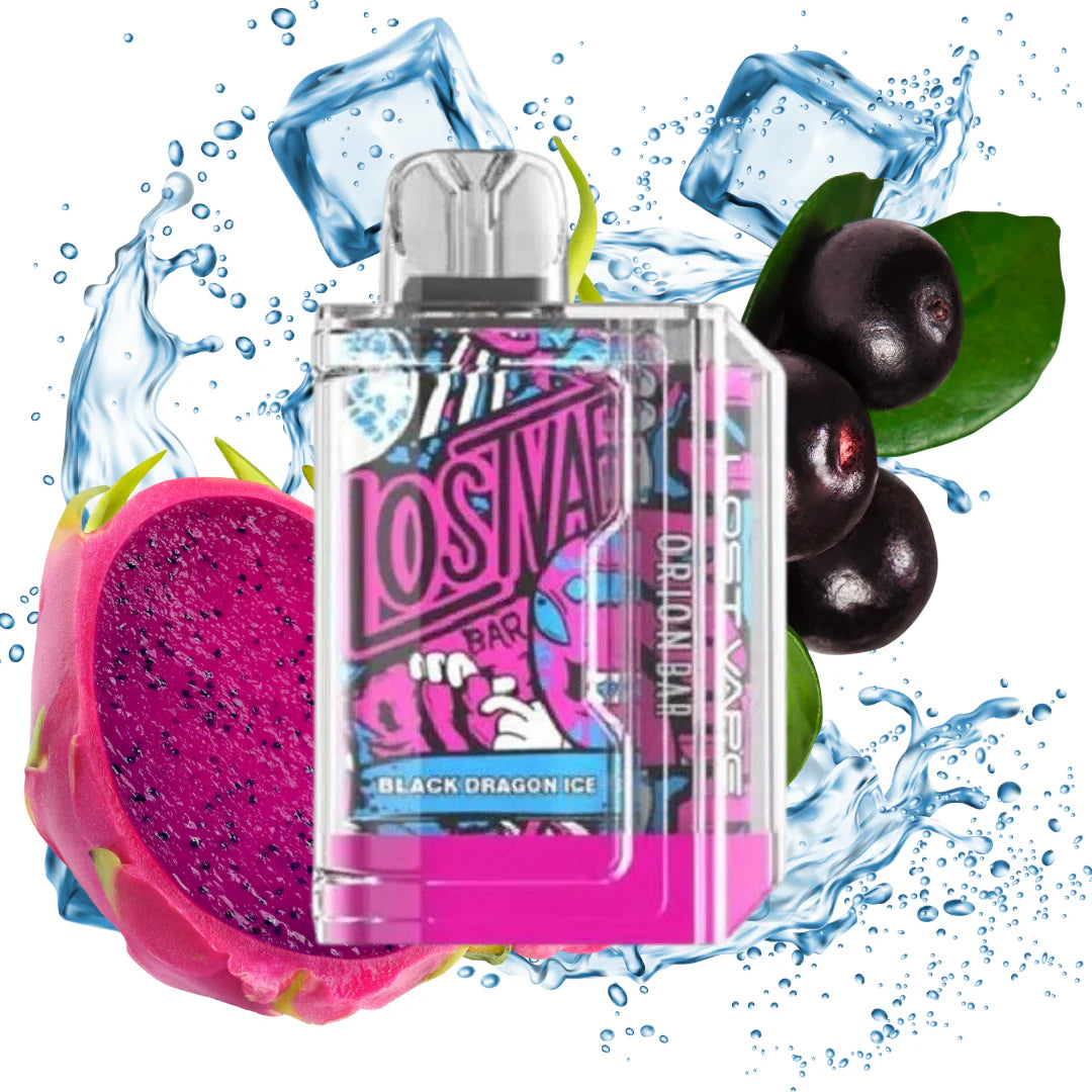 Lost Vape Orion Bar Black Dragon Ice 7500 puffs.