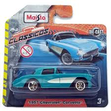 Maisto 1957 Chevrolet Corvette Turquesa.
