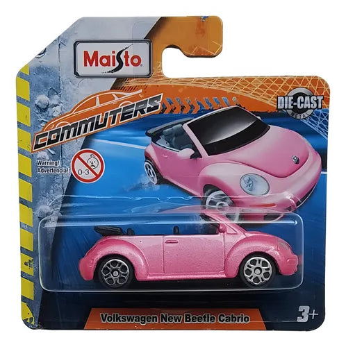 Maisto Volkswagen New Beetle Cabrio Rosado.