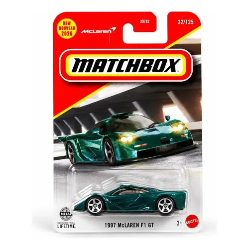 Matchbox 1997 McLaren F1 GT Verde.