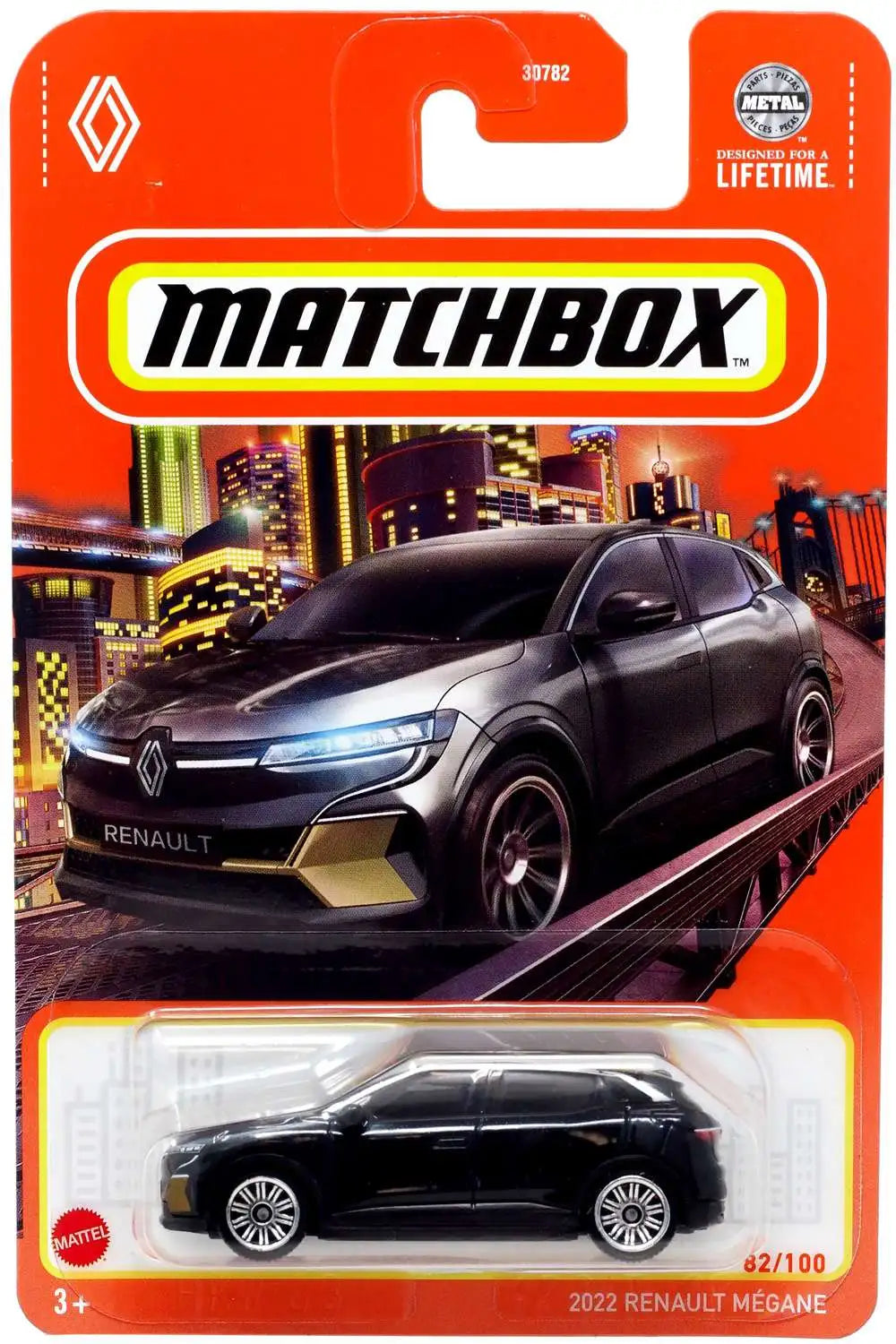Matchbox 2022 Renault Mégane Azul.