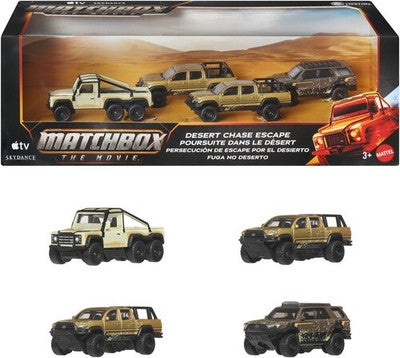 Matchbox The Movie Vehículos de Persecución de Escape en el Desierto.