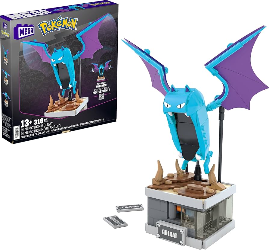Mega Block Pokémon Mini Motion Golbat HTH72.