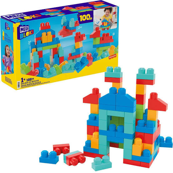Mega Bloks Caja de Bloques Grandes.