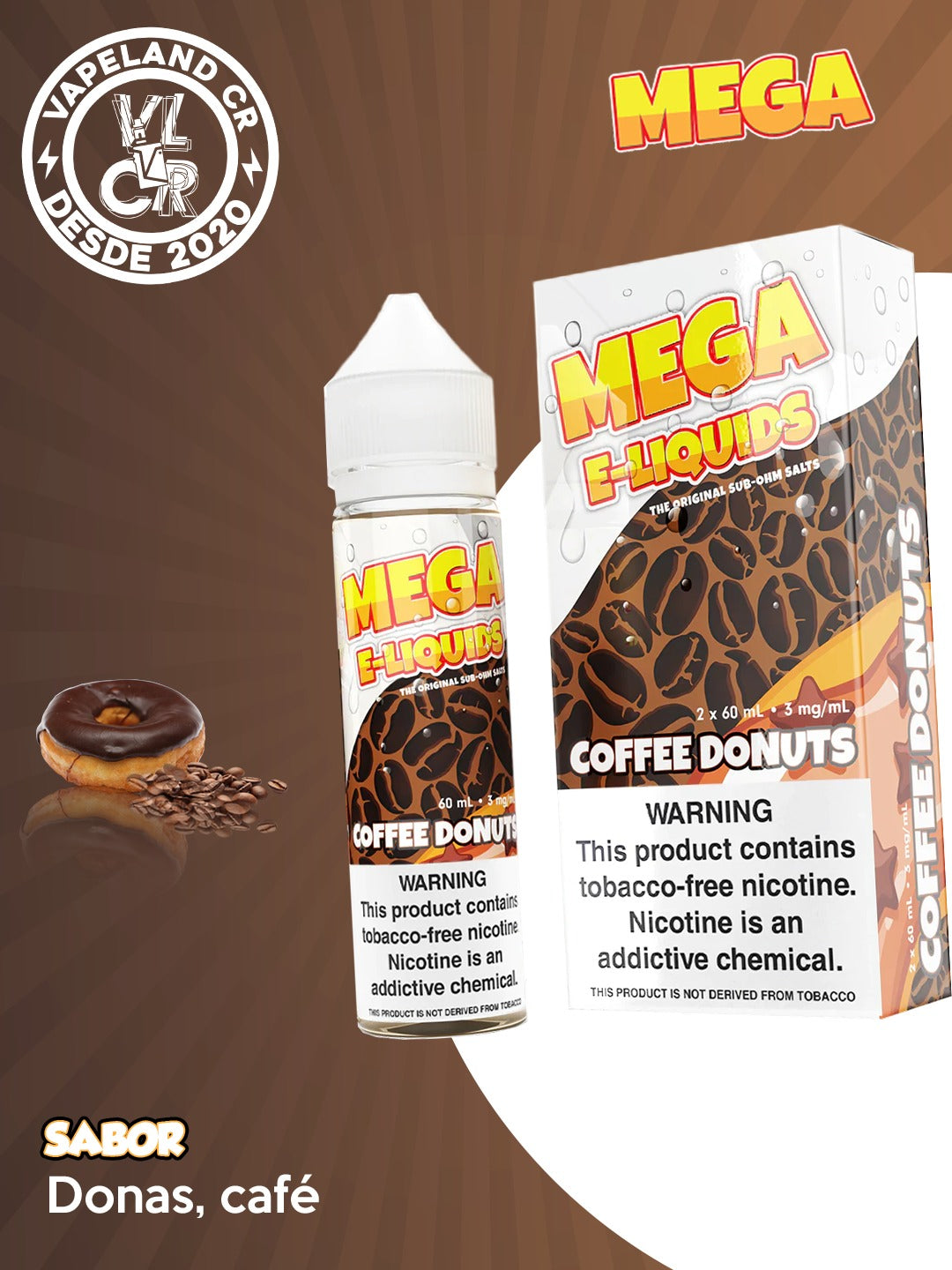 Mega Coffee Donuts 3mg y 6mg.