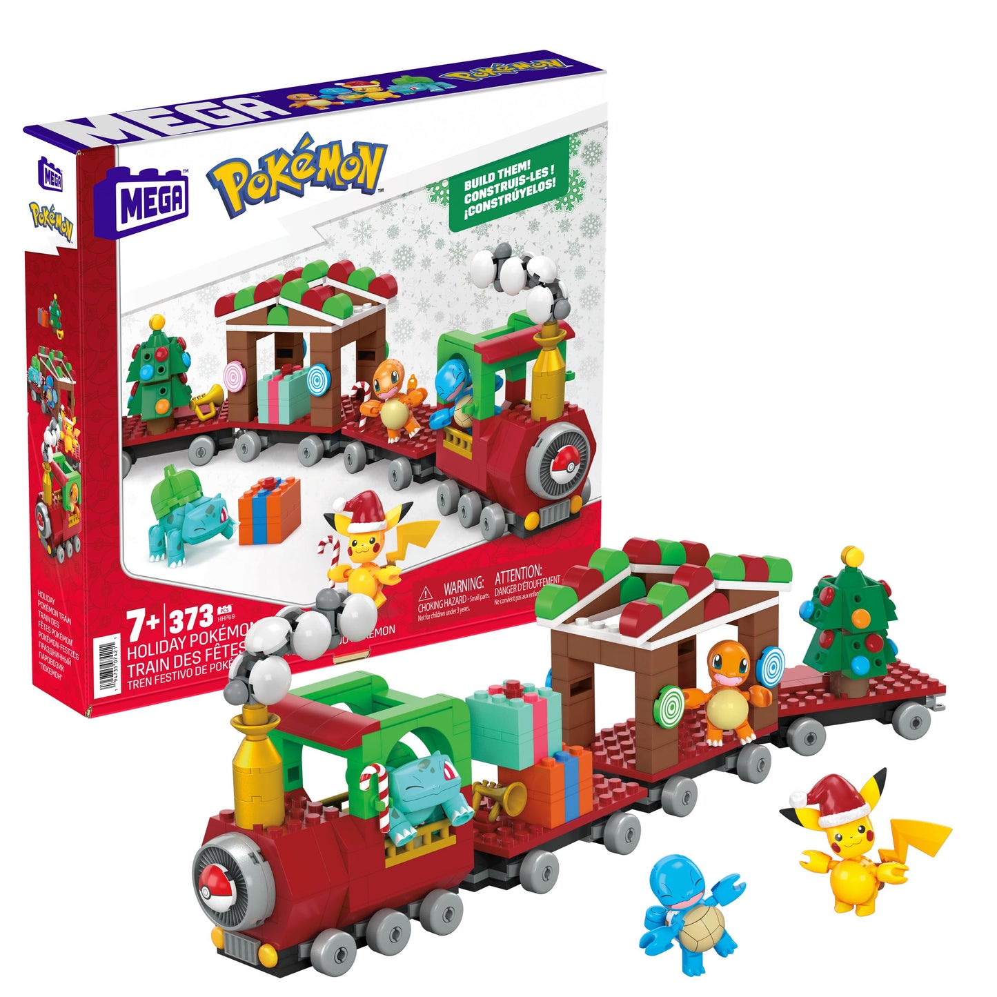 Mega Pokémon Tren Navidad.