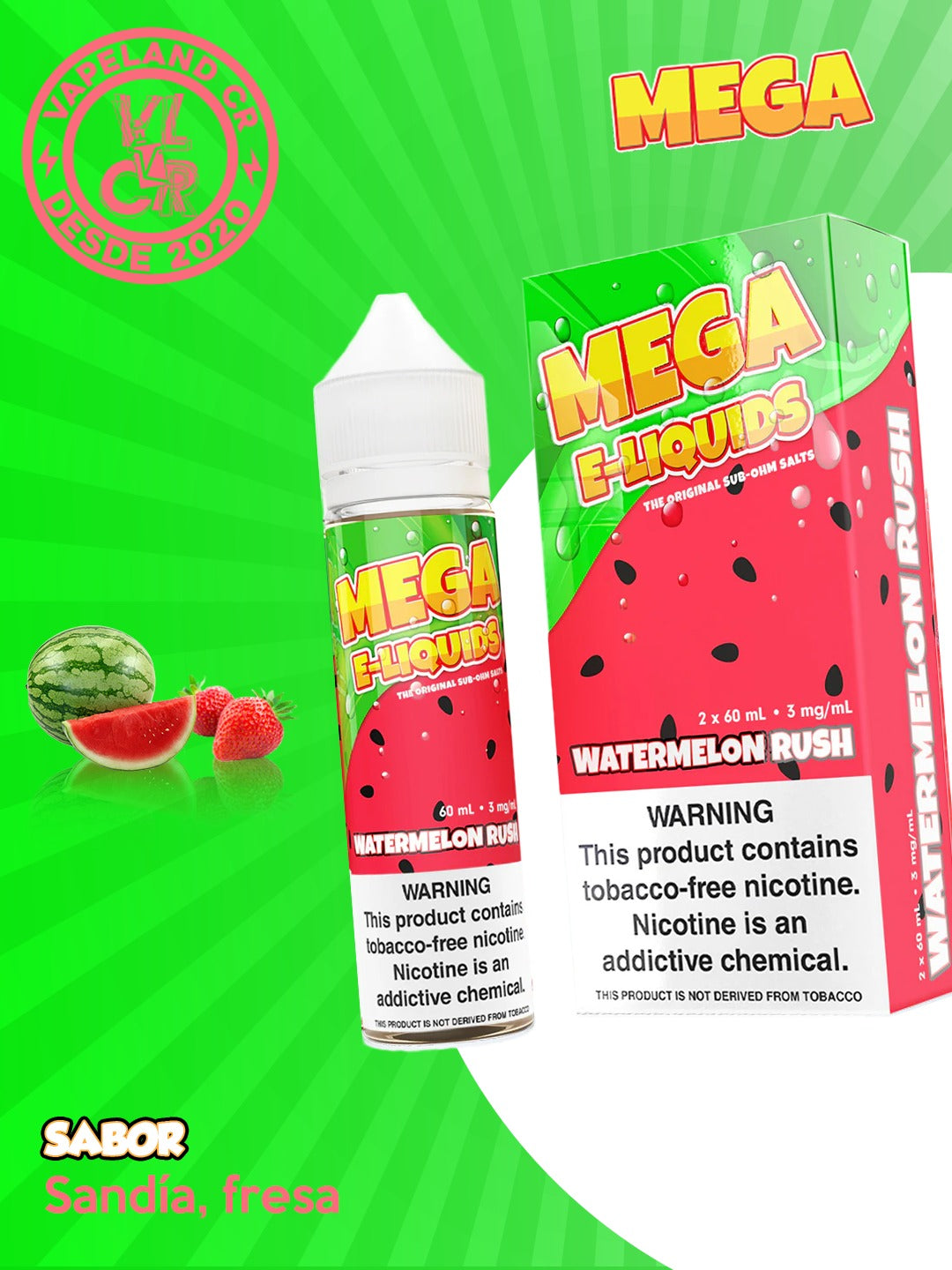 Mega Watermelon Rush 3mg y 6mg.
