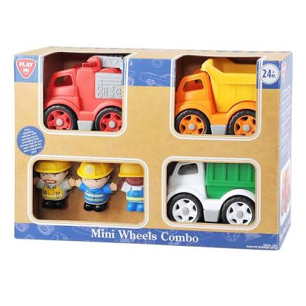 Mini Camiones con Figuras Play.