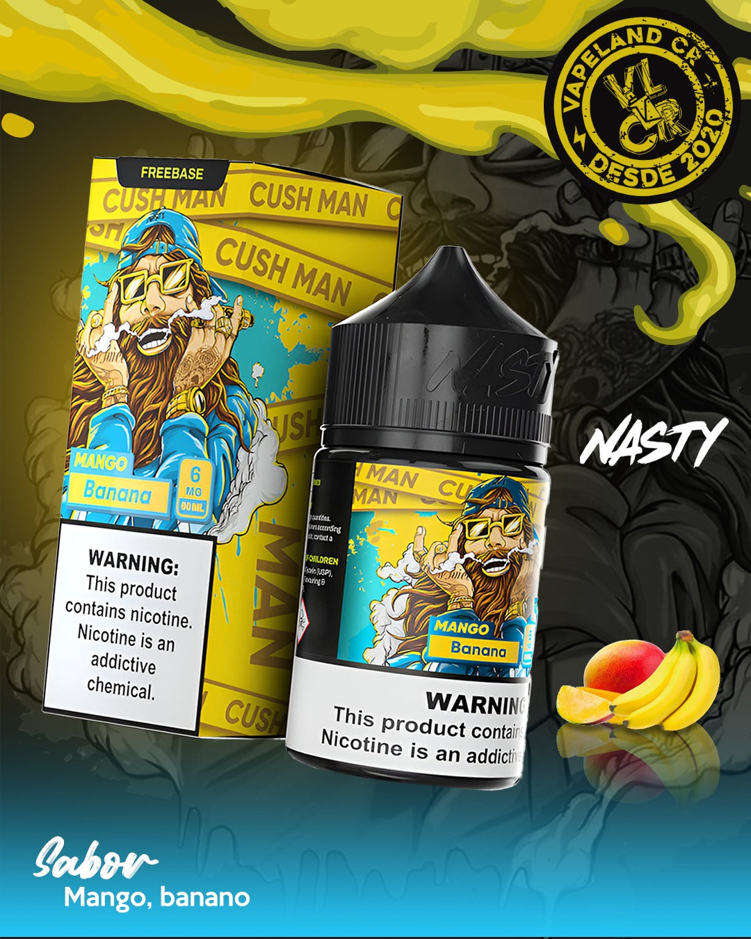 Nasty Cush Man Mango Banana 3mg y 6mg.