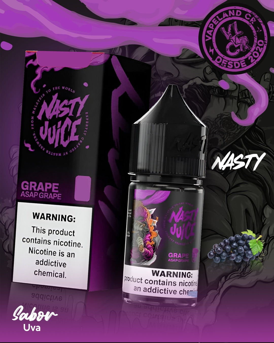 Nasty Grape Asap Grape 3mg y 6mg.
