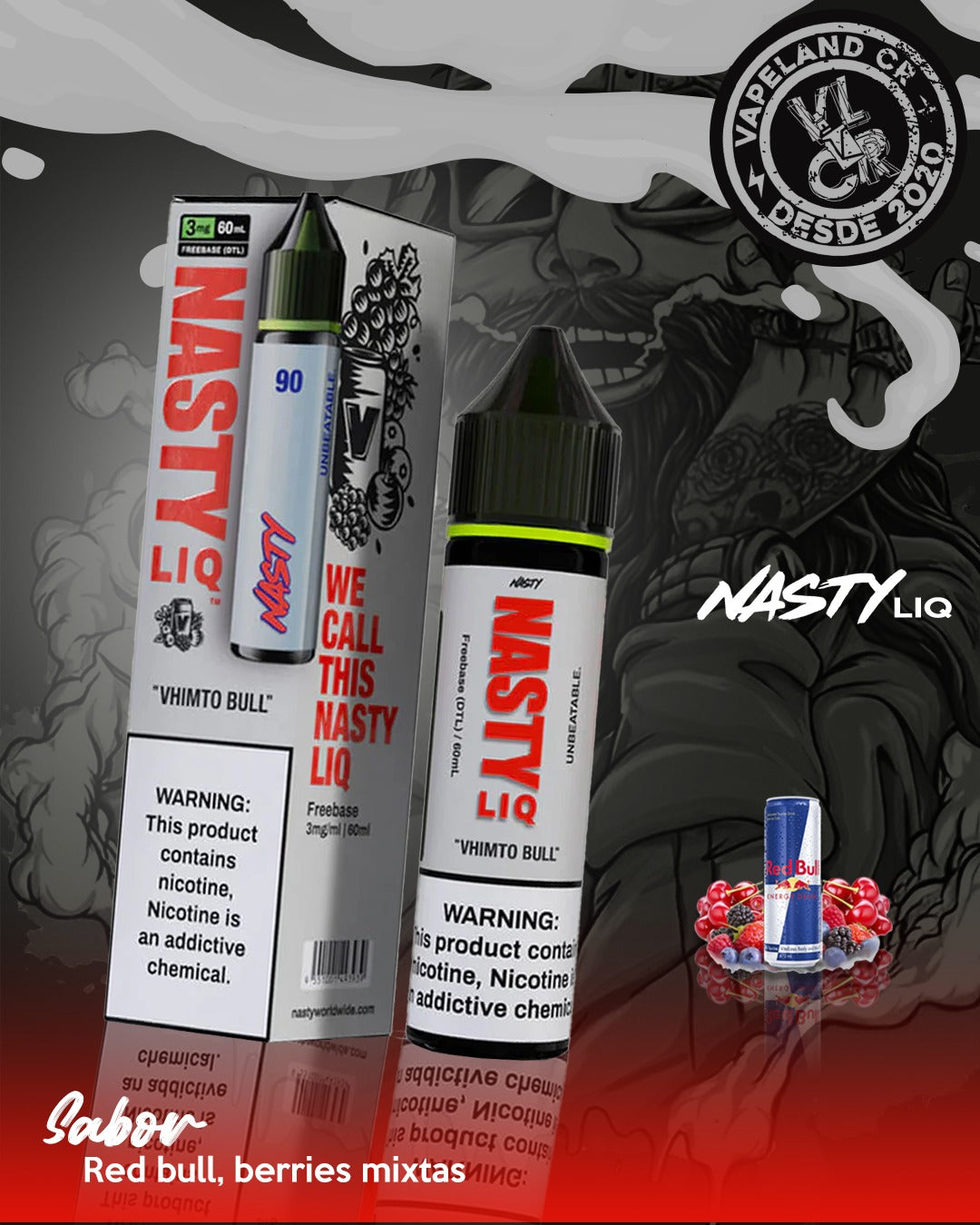 Nasty LIQ Vhimto Bull 3mg y 6mg.